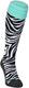 Brabo bc8300c socks zebra unisex sportsokken - black white