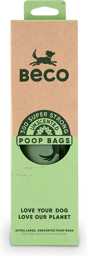Becopets beco pets poop bags dispenser roll - 300 stuks