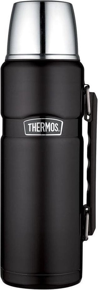 Thermos isoleerfles - 1,2 liter - zwart