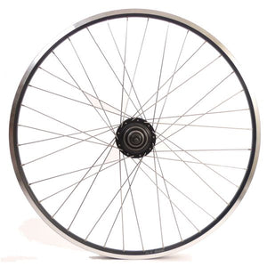 Shimano achterwiel 28 inch nexus 8 naaf (zwart) - zac19 velg (zwart) met rvs spaken - voor schijfrem