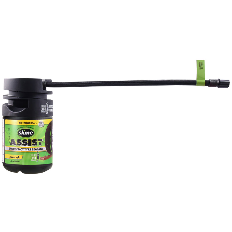 Load image into Gallery viewer, Slime assist noodafdichtmiddel voor banden 450 ml navulling smart repair plus set
