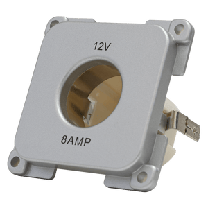 C-line 12 volt stopcontact camper en caravan zilver - verpakt