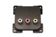 C-line video en audio contactdoos bruin