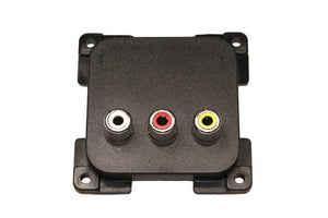 C-line video en audio contactdoos bruin - verpakt