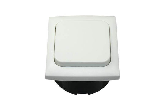 C-line schakelaar met opal afdekraam wit
