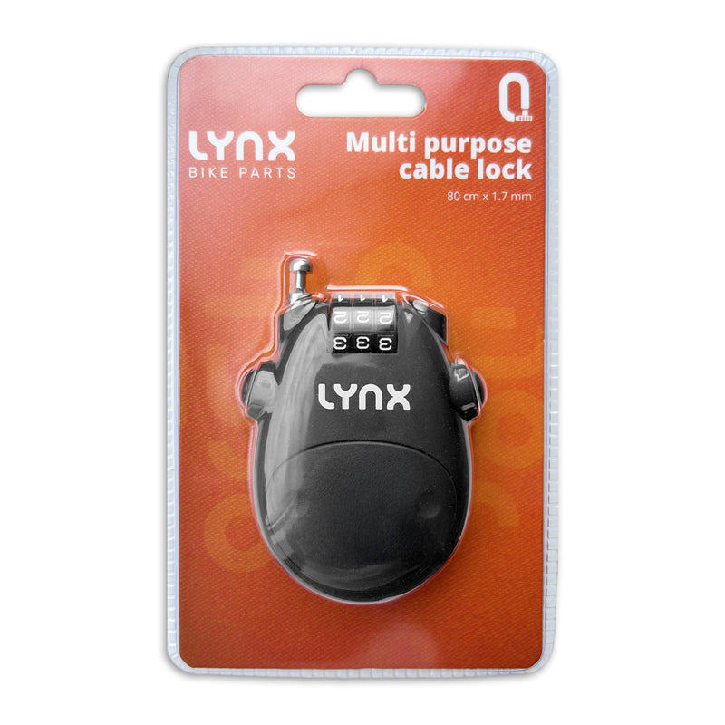 Chargez l'image dans la visionneuse de la galerie, Lynx Multifunctioneel Kabelslot 80cm - Zwart
