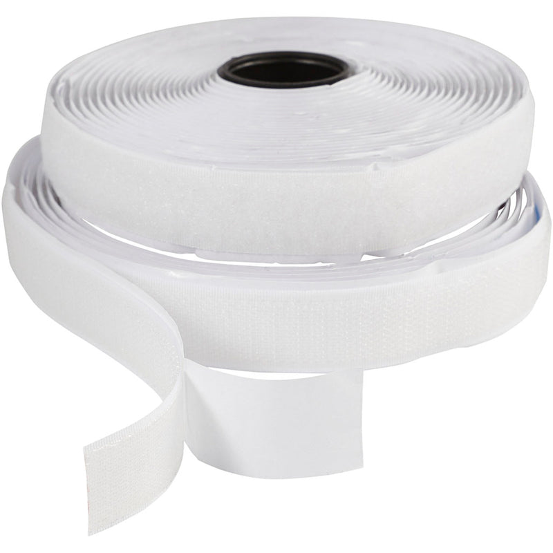 Load image into Gallery viewer, Https: www.cchobby.nl klitteband-haak-en-lussluiting-zelfklevend-b-20-mm-wit-5-m-1-rol
