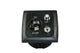 C-line 12 volt contactdoos met antenne en satelliet aansluiting met opal afdekraam zwart