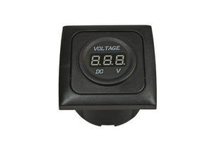 C-line voltmeter camper en caravan met opal afdekraam zwart