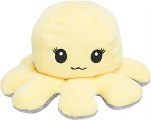 Trixie octopus omkeerbaar pluche grijs geel