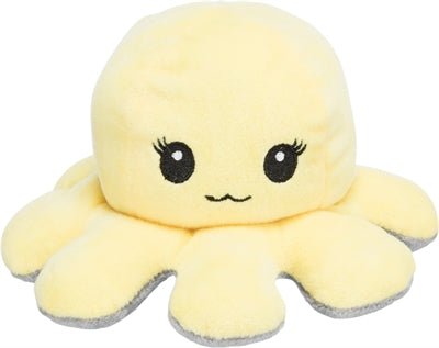 Load image into Gallery viewer, Trixie octopus omkeerbaar pluche grijs geel
