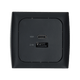 C-line usb laadcontactdoos met usb-a en usb-c met opal afdekraam antraciet - zonder verkoopverpakking