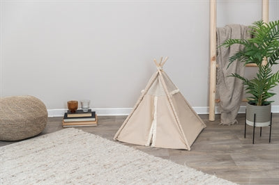 Load image into Gallery viewer, Trixie kattenmand tipi boho beige
