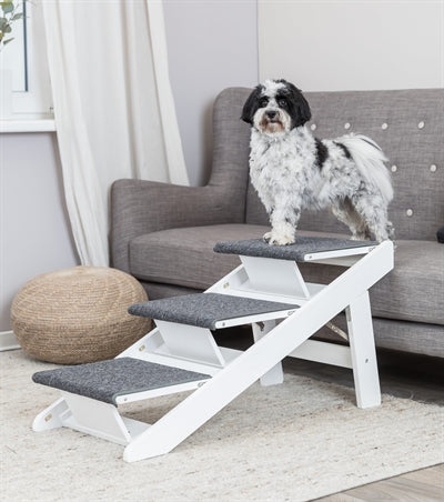 Load image into Gallery viewer, Trixie Loopplank met uitklapbare treden mdf wit
