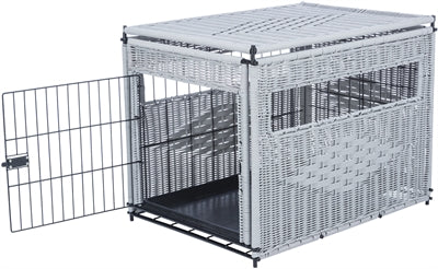 Load image into Gallery viewer, Trixie Trixie homekennel polyrotan lichtgrijs
