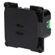 C-line 2x usb-c laadcontactdoos zwart