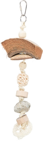 Load image into Gallery viewer, Trixie natuurspeelgoed kokosnoot rotan lavasteen naturel
