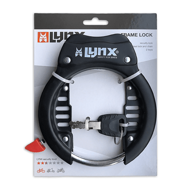 Lynx Ringslot - Fietsbasislot (Extra Breed) - Zwart