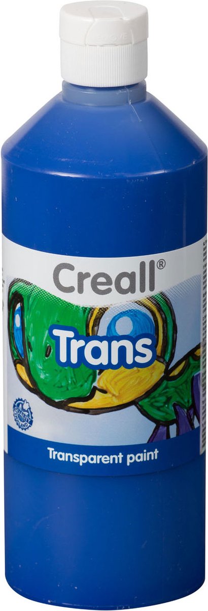 Afbeelding laden in galerijviewer, Creall raamverf trans blauw 500ml | 1 fles
