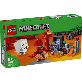 Load image into Gallery viewer, Lego LEGO Minecraft 21255 Hinderlaag bij het Nether-Portaal
