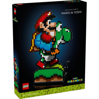 Lego 71438 super mario world: mario en yoshi