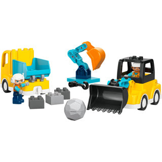 Lego duplo town 10475 - 3-in-1 bouwvoertuigen - creatief speelgoed