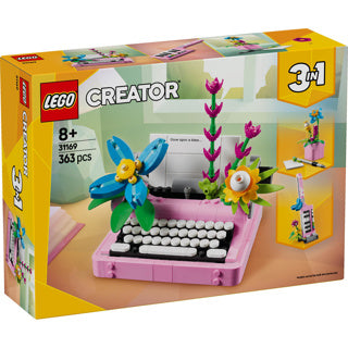 Afbeelding laden in galerijviewer, Lego creator 3in1 typemachine met bloemen - 31169
