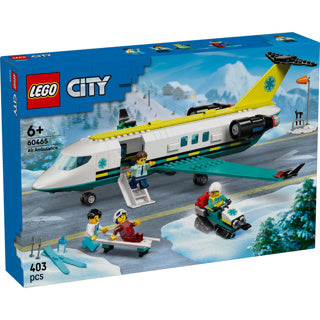Lego ® city ambulancevliegtuig, speelgoedvliegtuig - 60465