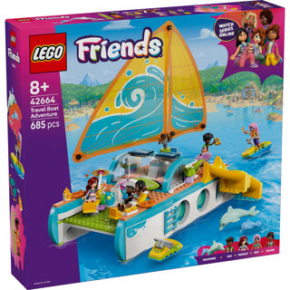 Afbeelding laden in galerijviewer, Lego friends avontuurlijke bootreis boot speelgoed voor kinderen - 42664
