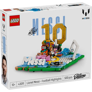 Afbeelding laden in galerijviewer, Lego editions lionel messi – voetbalhoogtepunten bouwpakket en kinderkamer decoratie - 43011
