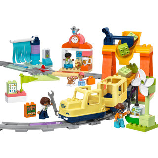Afbeelding laden in galerijviewer, Lego duplo town 10428 grote interactieve buurttrein
