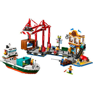 Lego city 60422 haven met vrachtschip