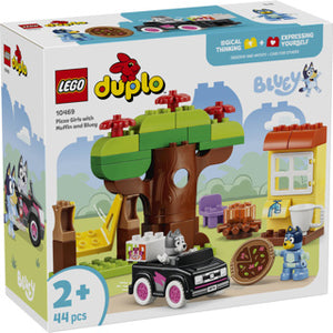 Lego 10469 duplo bluey pizzameisjes met muffin en bluey