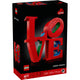 Lego art love woonaccessoire decoratie bouwpakket voor volwassenen, valentijnscadeau - 31214