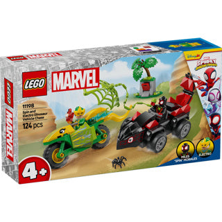Lego 11198 spidey spin en electro achtervolging met dinosaurusvoertuigen | 2 stuks