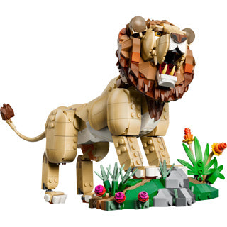 Lego creator 3in1 wilde dieren: majestueuze leeuw speelgoed voor kinderen met dieren figuren 31386