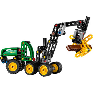 Lego ® technic john deere 1470h houtoogstmachine - werkende klauw en boomstam - modelbouwspeelgoed - 42218