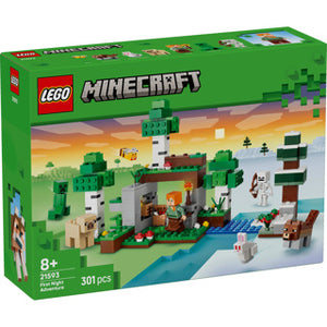 Lego minecraft eerste nacht-avontuur speelgoed voor kinderen en kinderkamer decoratie 21593