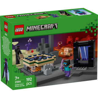 Load image into Gallery viewer, Lego minecraft 21584 reis naar de nether en het end-portaal

