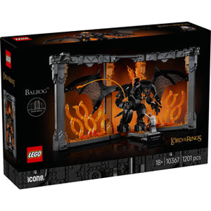 Lego icons boekensteun: the lord of the rings – balrog set - 10367