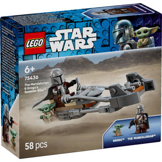 Lego star wars tm 75436 de mandalorian en grogu's speederbike | 2 stuks