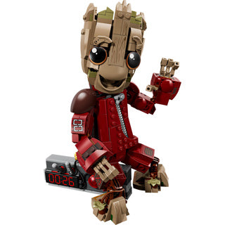 Lego marvel groot in ravager jumpsuit - bouwbaar superheld speelgoed voor kinderen - 76341