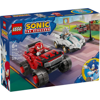 Load image into Gallery viewer, Lego sonic the hedgehog 77118 silvers auto vs. knuckles' monstertruck

