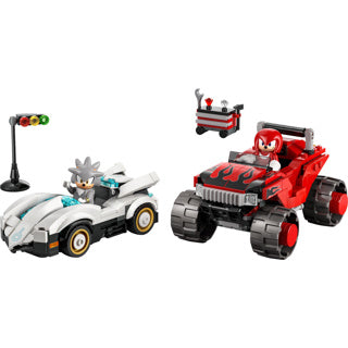 Load image into Gallery viewer, Lego sonic the hedgehog 77118 silvers auto vs. knuckles' monstertruck
