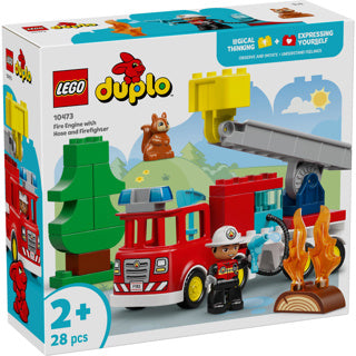 Lego duplo - brandweertruck - inclusief slang en brandweerman