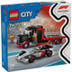 Lego ® city f1® displaytruck met audi f1® racewagen - 60493