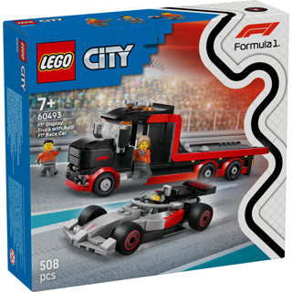 Lego city 60493 f1 displaytruck met audi f1 racewage