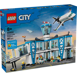 Afbeelding laden in galerijviewer, Lego city 60502 luchthaven met vliegtuig
