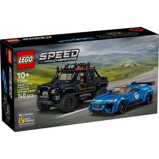Lego speed champions jaguar project 7 en land rover defender auto bouwpakket voor kinderen 77264