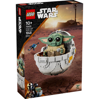 Lego star wars: the mandalorian™ grogu™ met zweefkinderwagen 75403